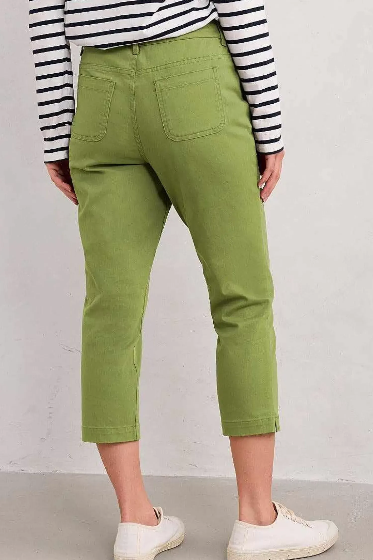 Trousers & Shorts<Seasalt Cornwall Albert Quay Crops Dill