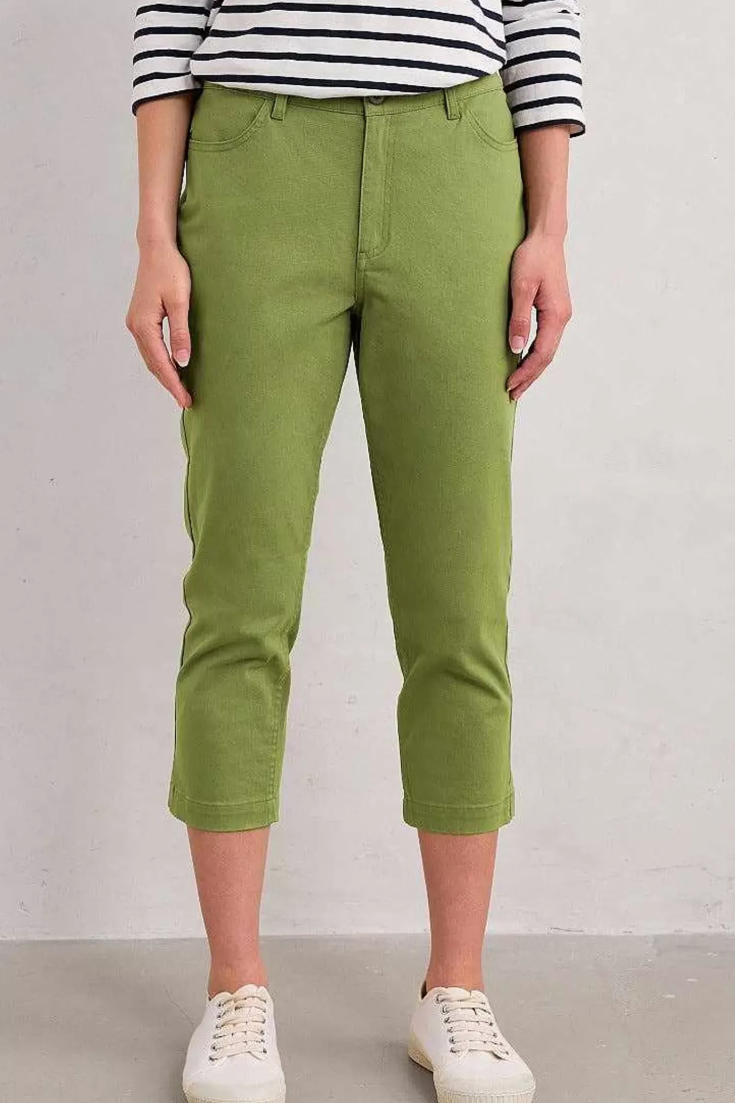 Trousers & Shorts<Seasalt Cornwall Albert Quay Crops Dill