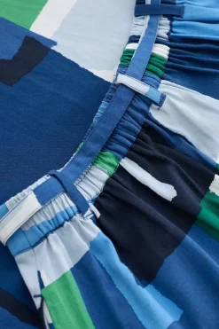 Skirts<Seasalt Cornwall Allantide Midi Skirt Francis Collage Blue Jay