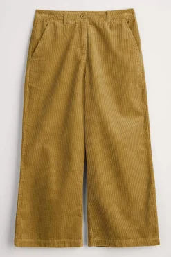 Trousers & Shorts<Seasalt Cornwall Asphodel Cord Trousers Yellow Moss
