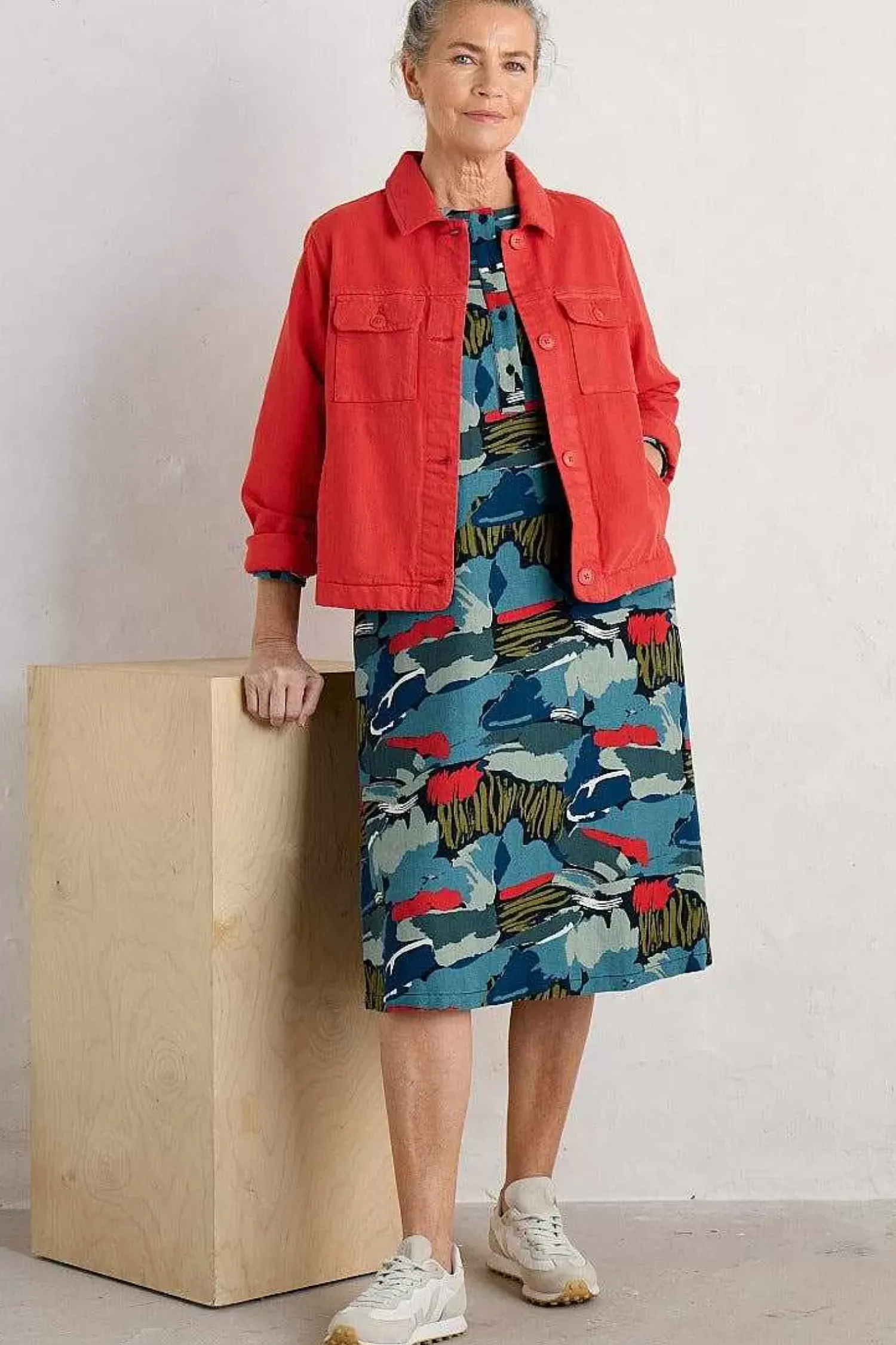 Coats & Jackets<Seasalt Cornwall Ballad Denim Jacket Tomato