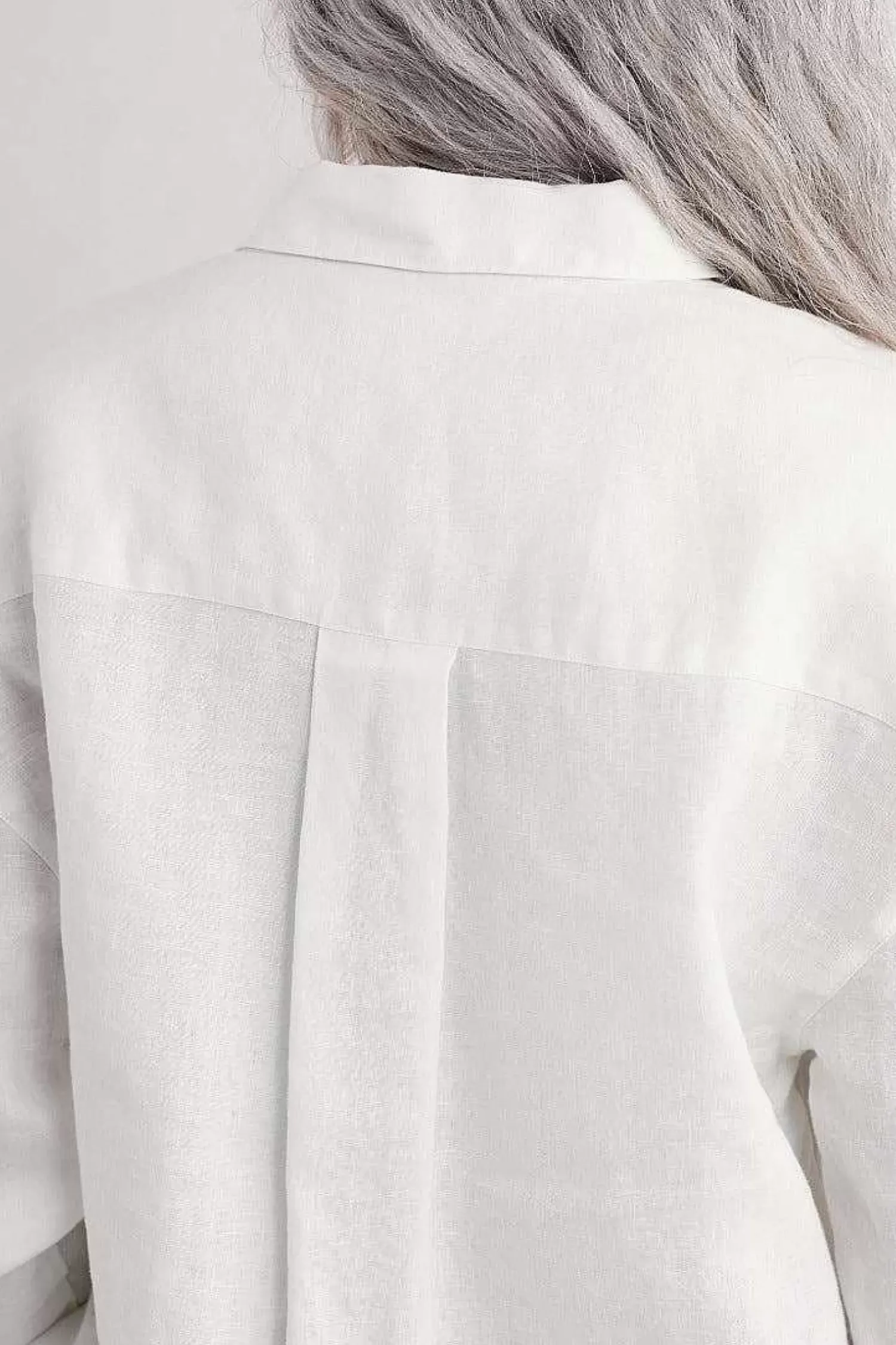 Tops<Seasalt Cornwall Beach Road Longline Linen Shirt Chalk