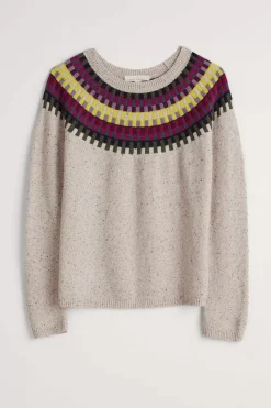 Knitwear<Seasalt Cornwall Berlewen Fair Isle Jumper Croquet Aran Multi