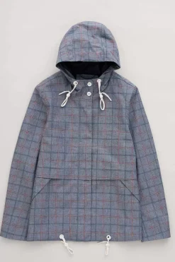 Coats & Jackets<Seasalt Cornwall Blue Depth Waterproof Jacket Skipper Chambray Check