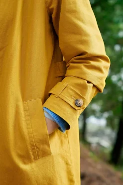 Coats & Jackets<Seasalt Cornwall Boscastle Organic Cotton Mac Dark Dijon