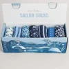 Socks & Tights<Seasalt Cornwall Box Of 7 Women's Blueprint Socks Cliff Mist Mix