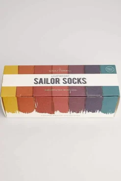 Socks & Tights<Seasalt Cornwall Box Of 7 Women's Lightweight Sailor Socks Full Tint Mix