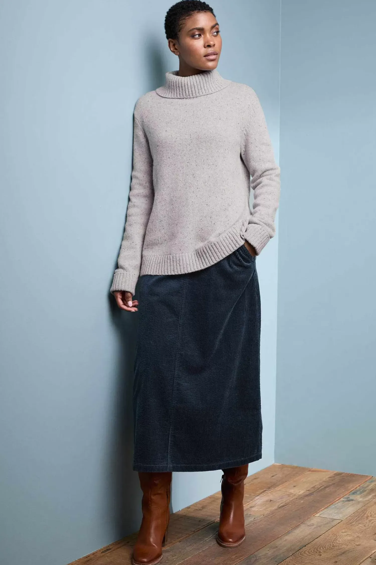 Knitwear<Seasalt Cornwall Braque Lambswool Jumper Light Lead