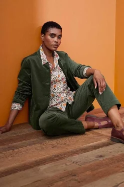 Coats & Jackets<Seasalt Cornwall Brightwork Cut Cord Jacket Evergreen