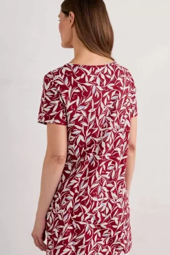 Tunics<Seasalt Cornwall Busy Lizzy Short Sleeve Tunic Waterway Leaves Rudder