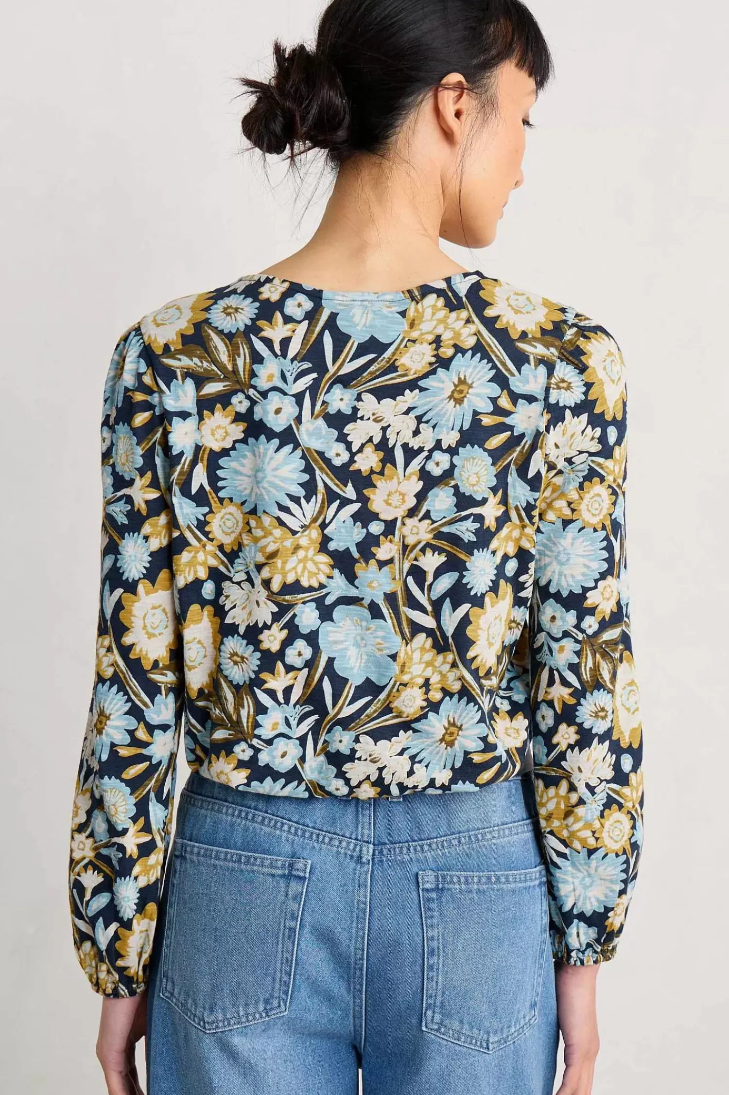 Tops<Seasalt Cornwall Butterflies Jersey Top Floral Terrain Maritime