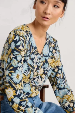 Tops<Seasalt Cornwall Butterflies Jersey Top Floral Terrain Maritime