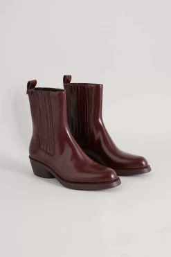 Boots<Seasalt Cornwall Camper Bonnie Western Boots Burgundy