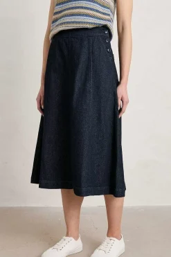 Skirts<Seasalt Cornwall Capriccio Skirt Dark Wash Indigo
