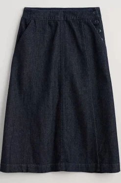 Skirts<Seasalt Cornwall Capriccio Skirt Dark Wash Indigo