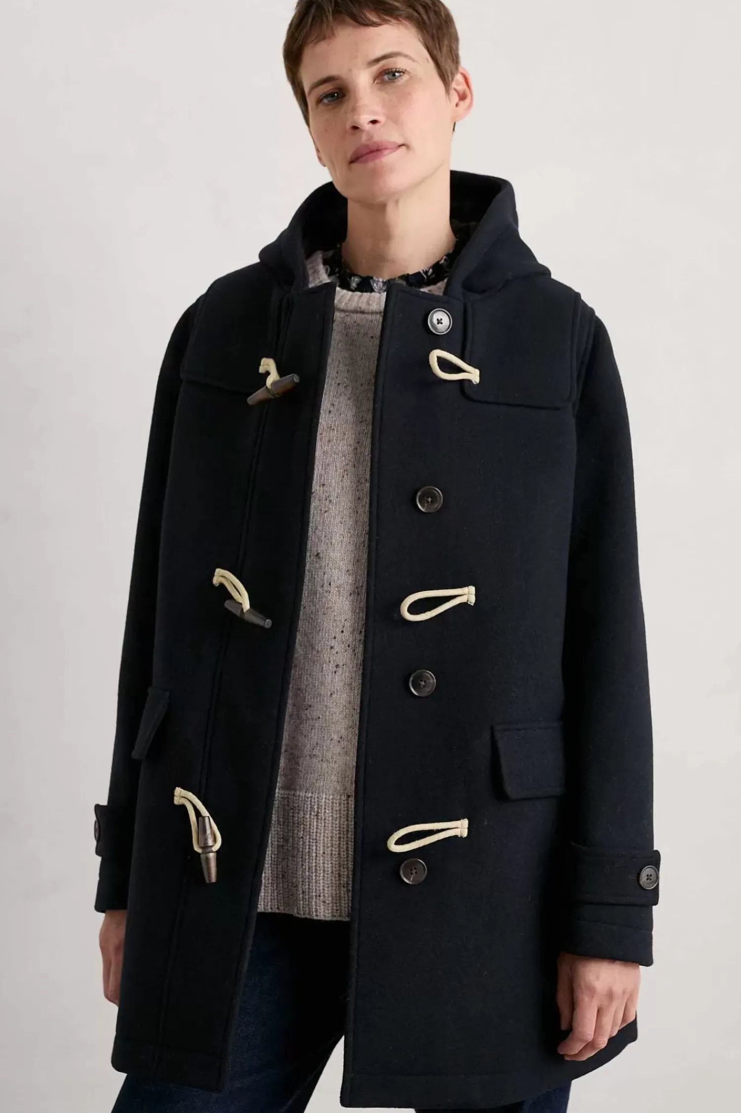 Coats & Jackets<Seasalt Cornwall Cardinham Duffle Coat Maritime