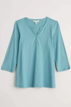 Tops<Seasalt Cornwall Carlyon Organic Cotton Top (Gots) Enamel