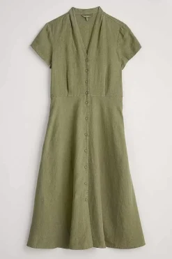 Dresses<Seasalt Cornwall Carved Wood Midi Dress Cypress