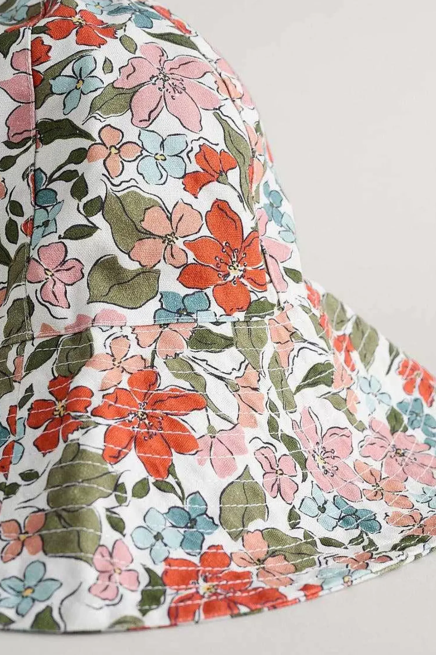 Hats<Seasalt Cornwall Celia Large Brimmed Sunhat Anemone Vintage Chalk