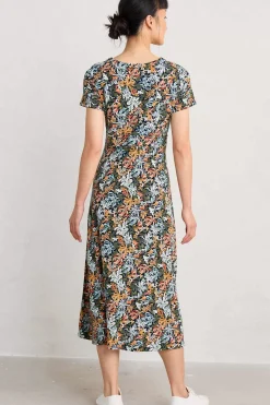 Dresses<Seasalt Cornwall Chapelle Jersey Dress (Gots) Honeysuckles Maritime