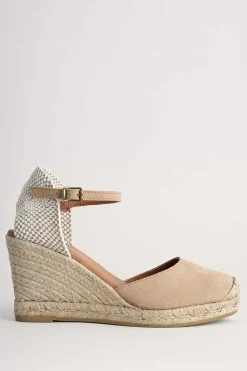 Shoes<Seasalt Cornwall Cloud Bloom Wedge Espadrilles Pale Tan