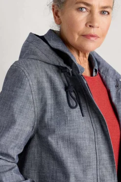Coats & Jackets<Seasalt Cornwall Cloudburst Waterproof Mac Light Wash Wave