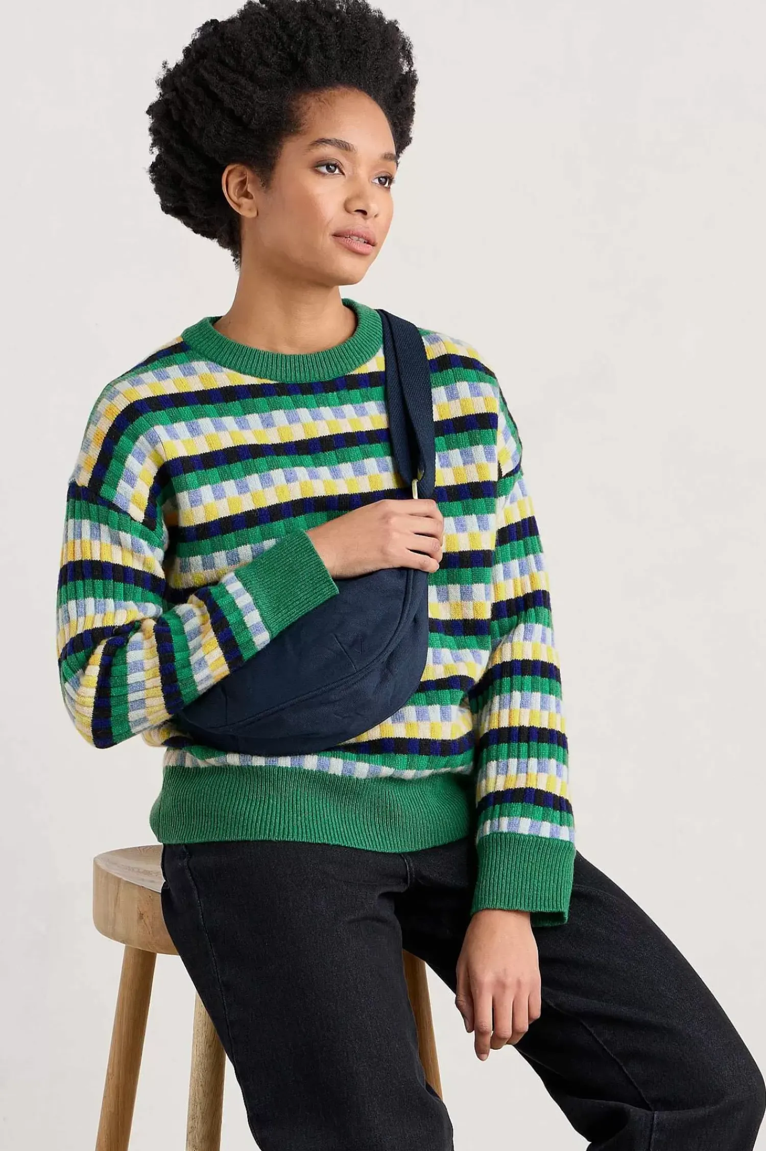 Knitwear<Seasalt Cornwall Clover Bed Lambswool Blend Jumper Croquet Island Multi