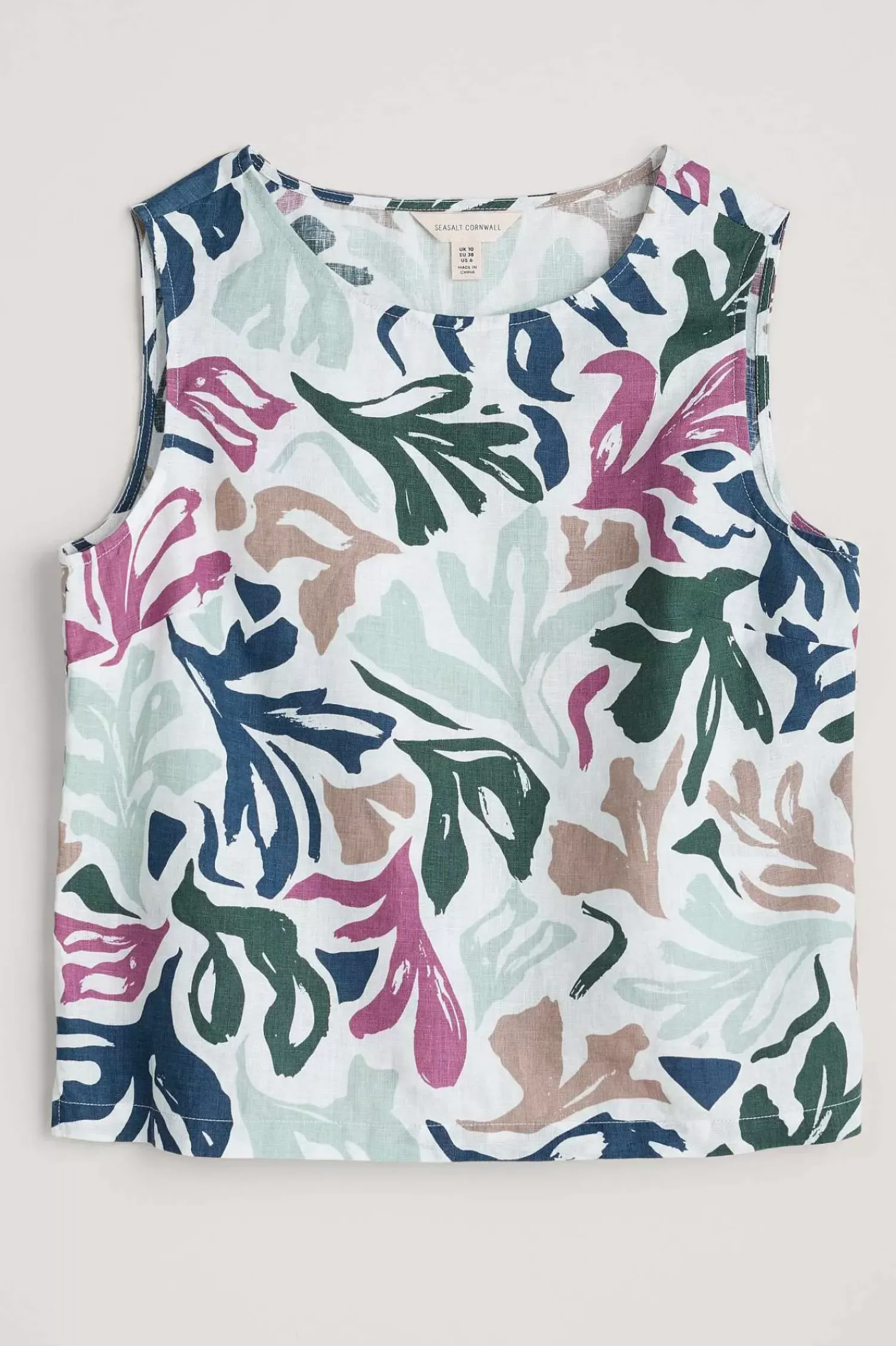 Tops<Seasalt Cornwall Colour Study Top Sea Frond Chalk