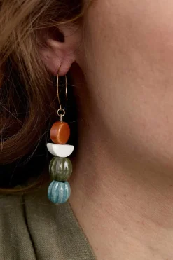 Jewellery<Seasalt Cornwall Conifer Ceramic Drop Earrings Buttercup Mix