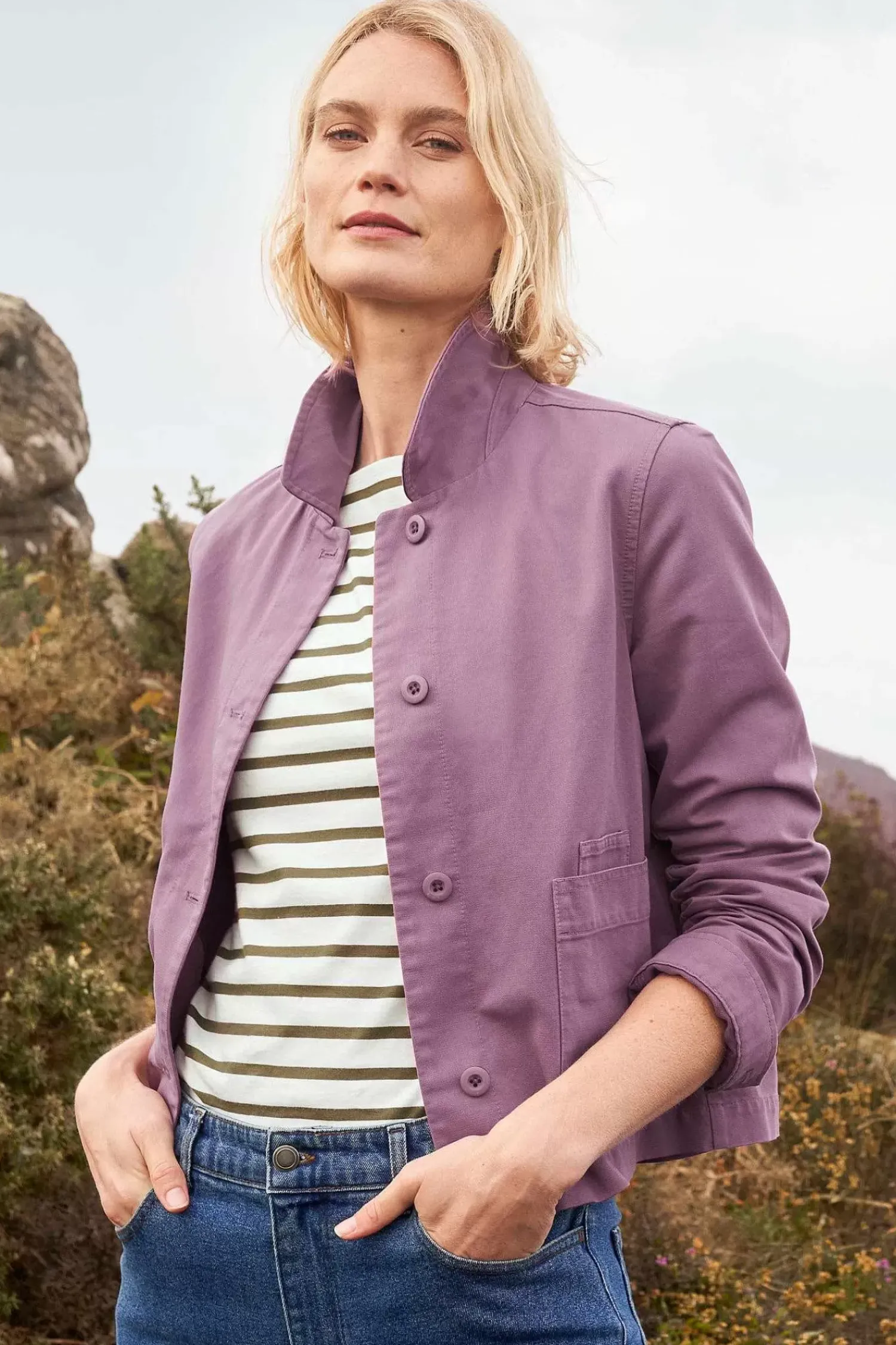 Coats & Jackets<Seasalt Cornwall Coombe Lane Jacket Verbena