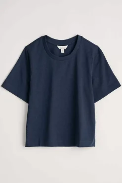 Tops<Seasalt Cornwall Copseland Organic Cotton T-Shirt (Gots) Maritime