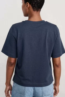 Tops<Seasalt Cornwall Copseland Organic Cotton T-Shirt (Gots) Maritime