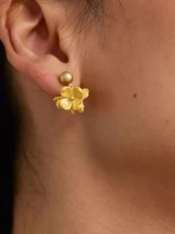 Jewellery<Seasalt Cornwall Corsage Flower Bead Earrings Lupin Mix