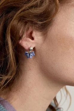 Jewellery<Seasalt Cornwall Corsage Flower Bead Earrings Lupin Mix