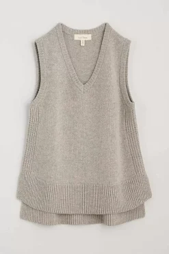 Knitwear<Seasalt Cornwall Coupling V-Neck Vest Aran