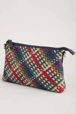 Bags<Seasalt Cornwall Crenvor Woven Leather Cross Body Bag Branok Mix