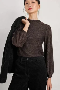 Tops<Seasalt Cornwall Dawn Point Sparkly Top Rosehip