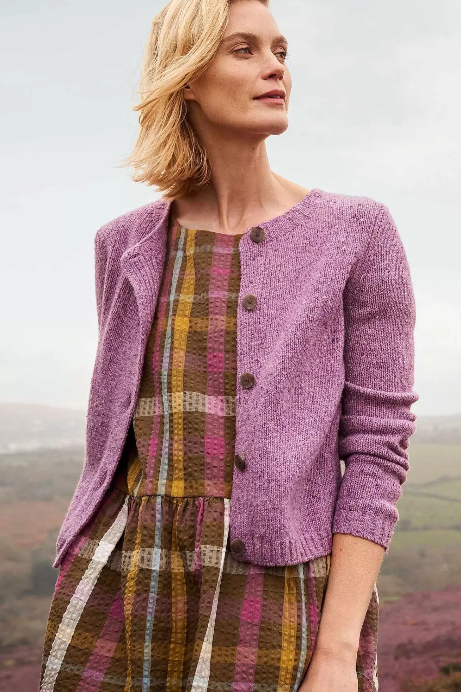 Knitwear<Seasalt Cornwall Dawson Pick Merino-Rich Cardigan Buddleia