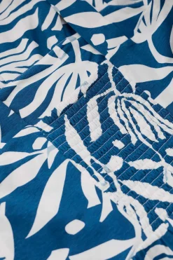 Dresses<Seasalt Cornwall Deep Water Tiered Dress Cut Paper Flowers Waterfront