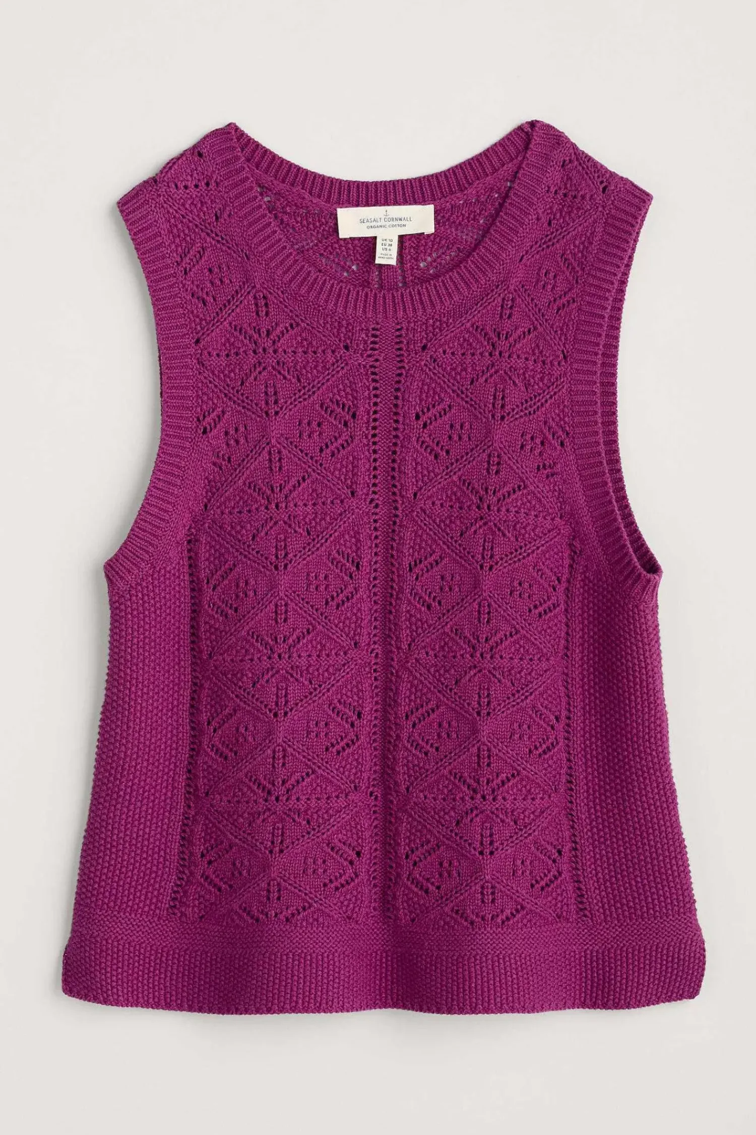 Knitwear<Seasalt Cornwall Doe Path Knitted Vest Cordial