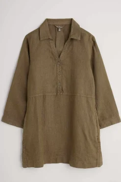 Tunics<Seasalt Cornwall Early Sun Linen Tunic Laurel