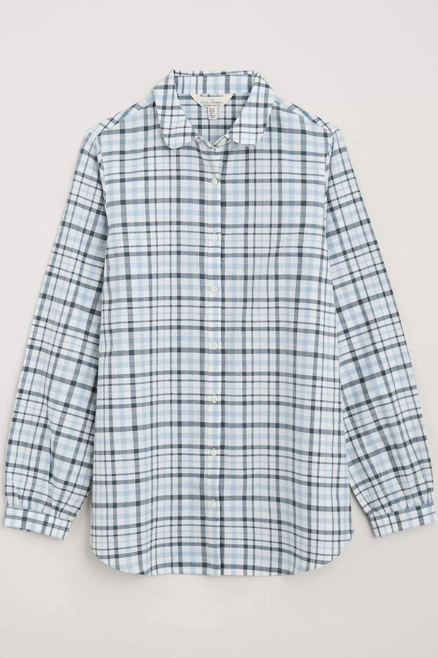 Tops<Seasalt Cornwall Ebb Tide Check Shirt Clover Blue Fog