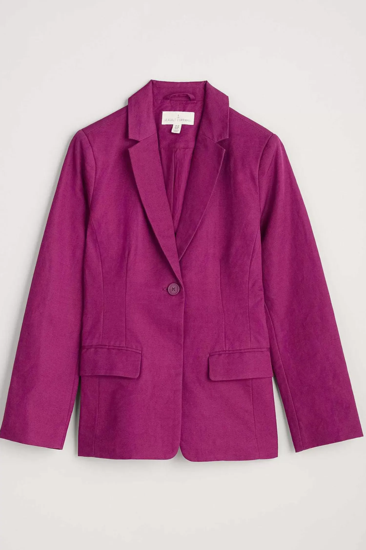Coats & Jackets<Seasalt Cornwall Erica Linen Blend Blazer Cassis