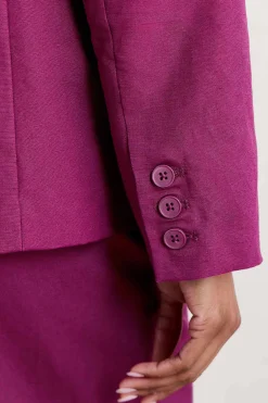 Coats & Jackets<Seasalt Cornwall Erica Linen Blend Blazer Cassis