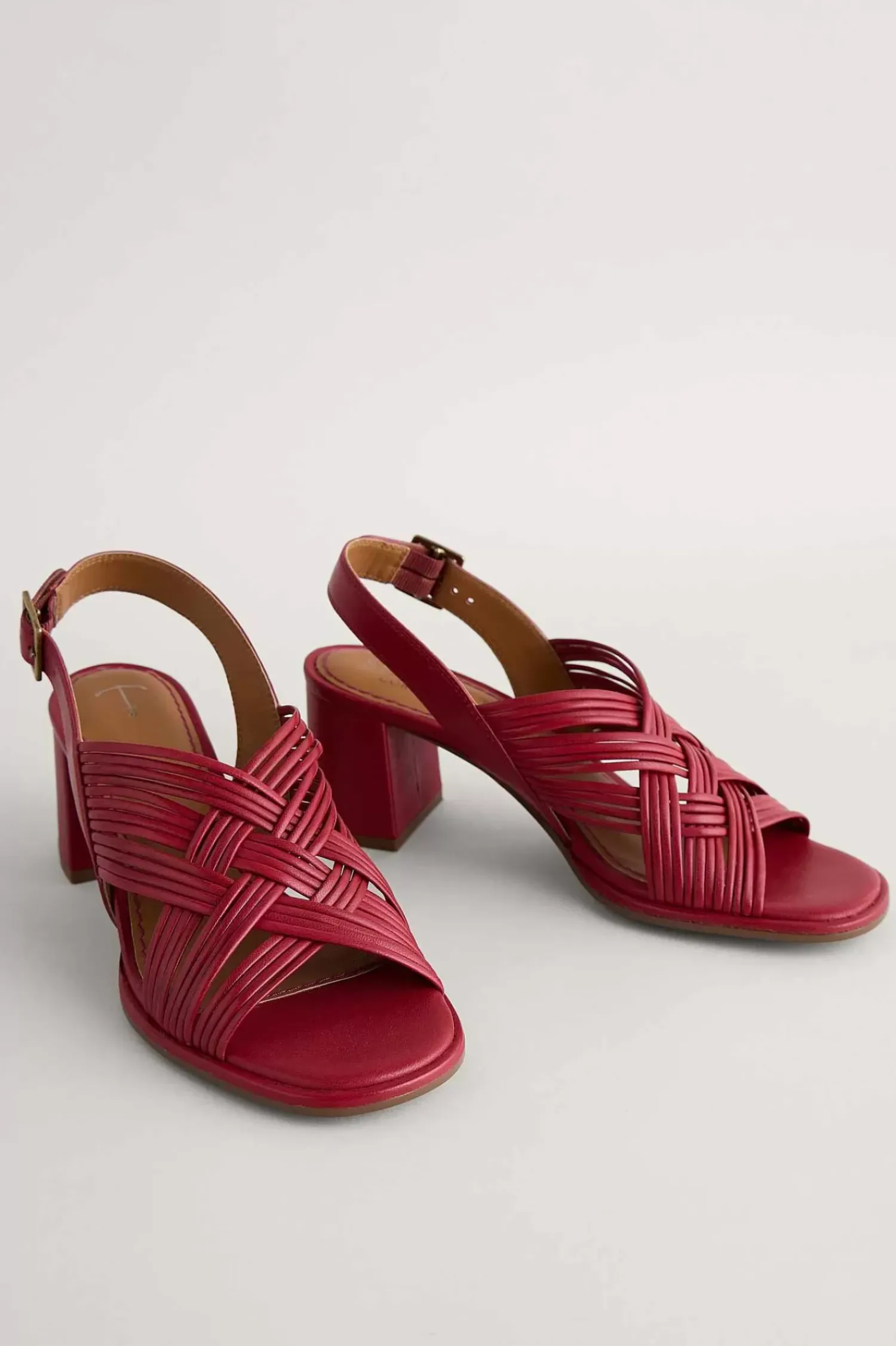 Sandals<Seasalt Cornwall Faerystone Mid Heel Leather Sandals Maple