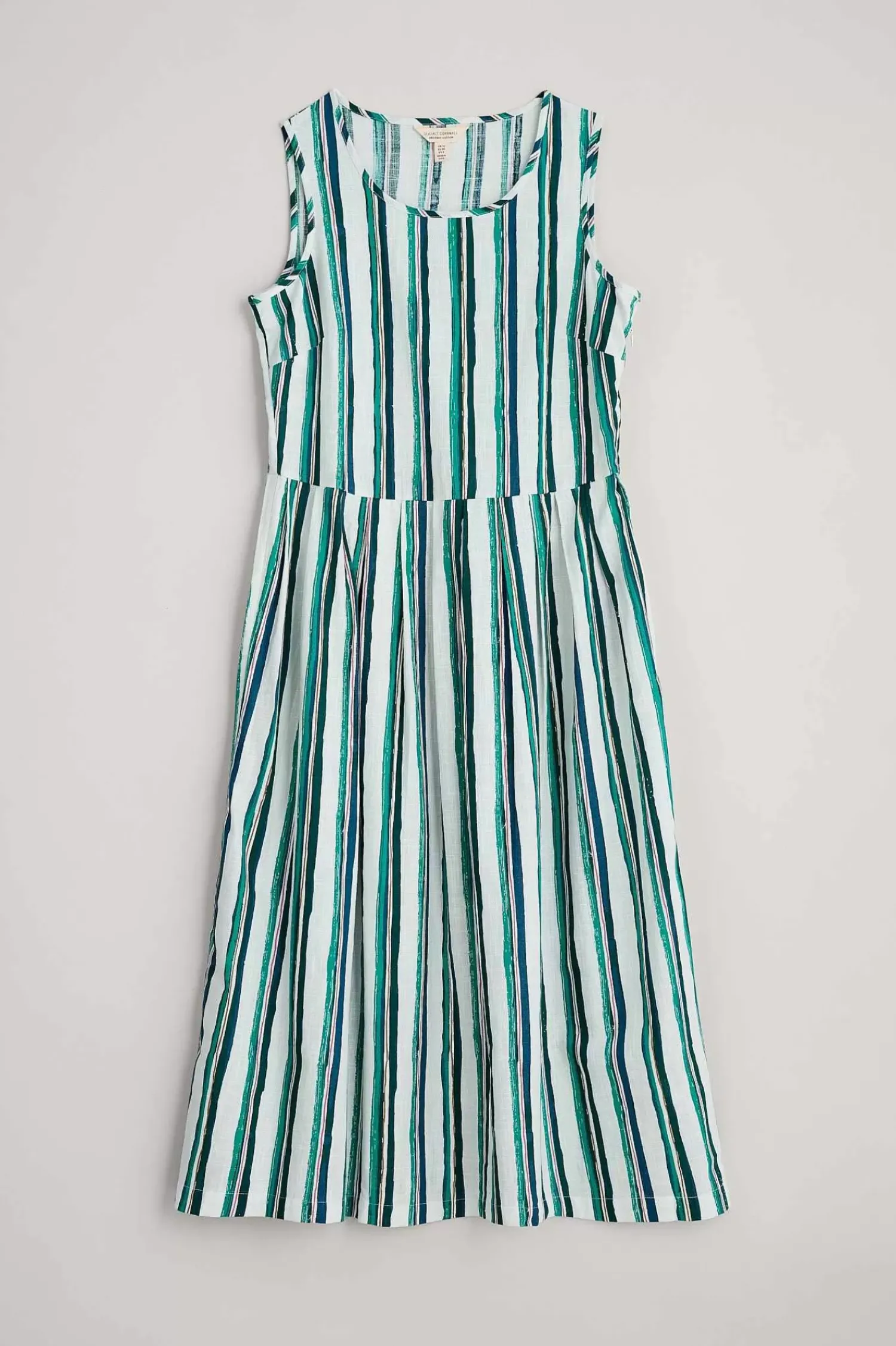 Dresses<Seasalt Cornwall Farley's Midi Dress River Stripe Chalk