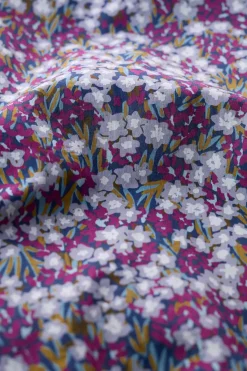 Dresses<Seasalt Cornwall Fawn Organic Cotton Waisted Midi Dress Heather Fields Verbena