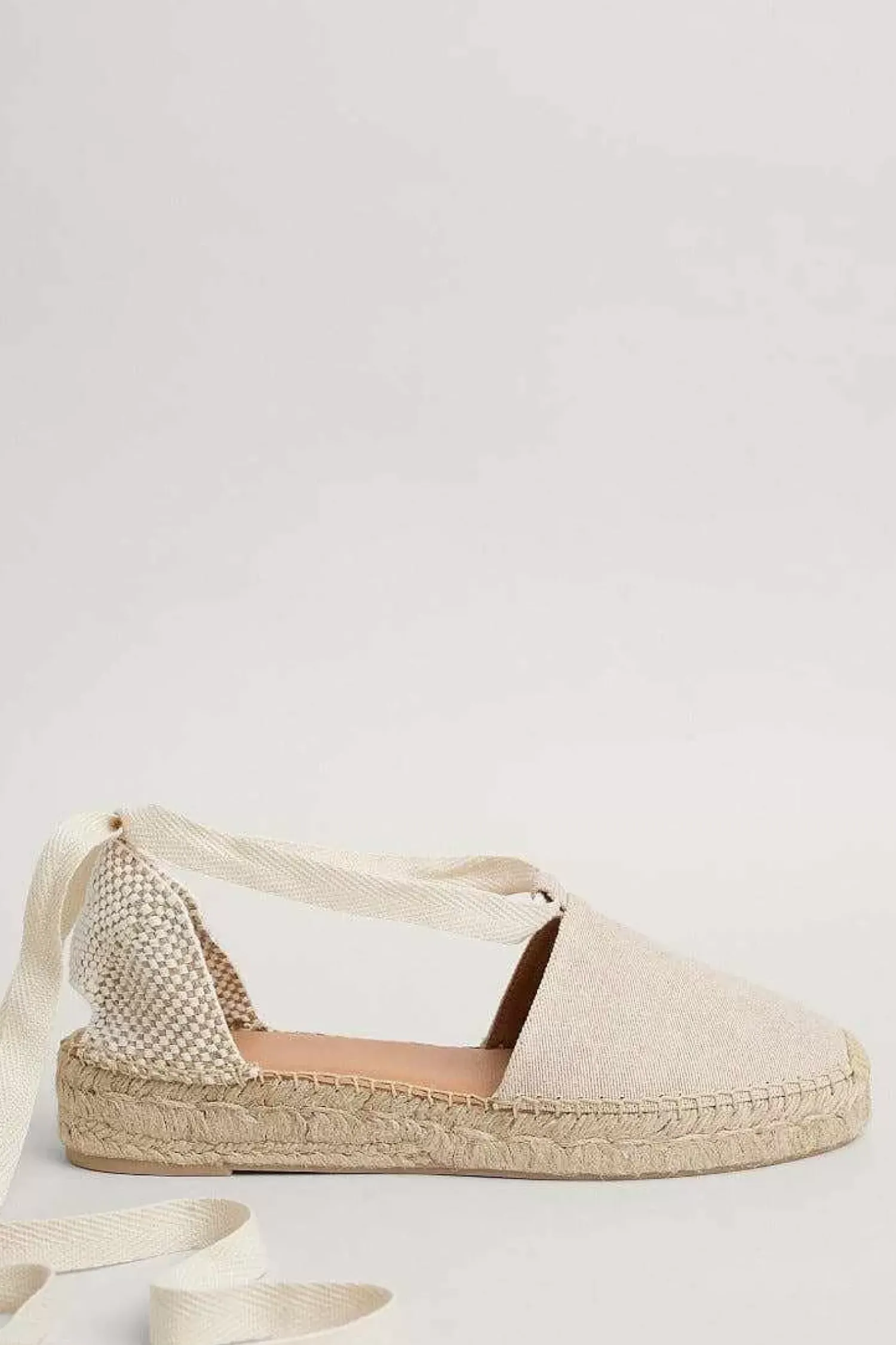 Shoes<Seasalt Cornwall Fern Path Ankle Tie Cotton Espadrilles Natural