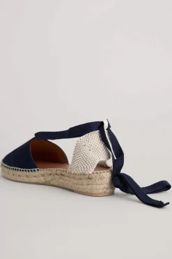 Shoes<Seasalt Cornwall Fern Path Suede Wedge Espadrilles Dark Night