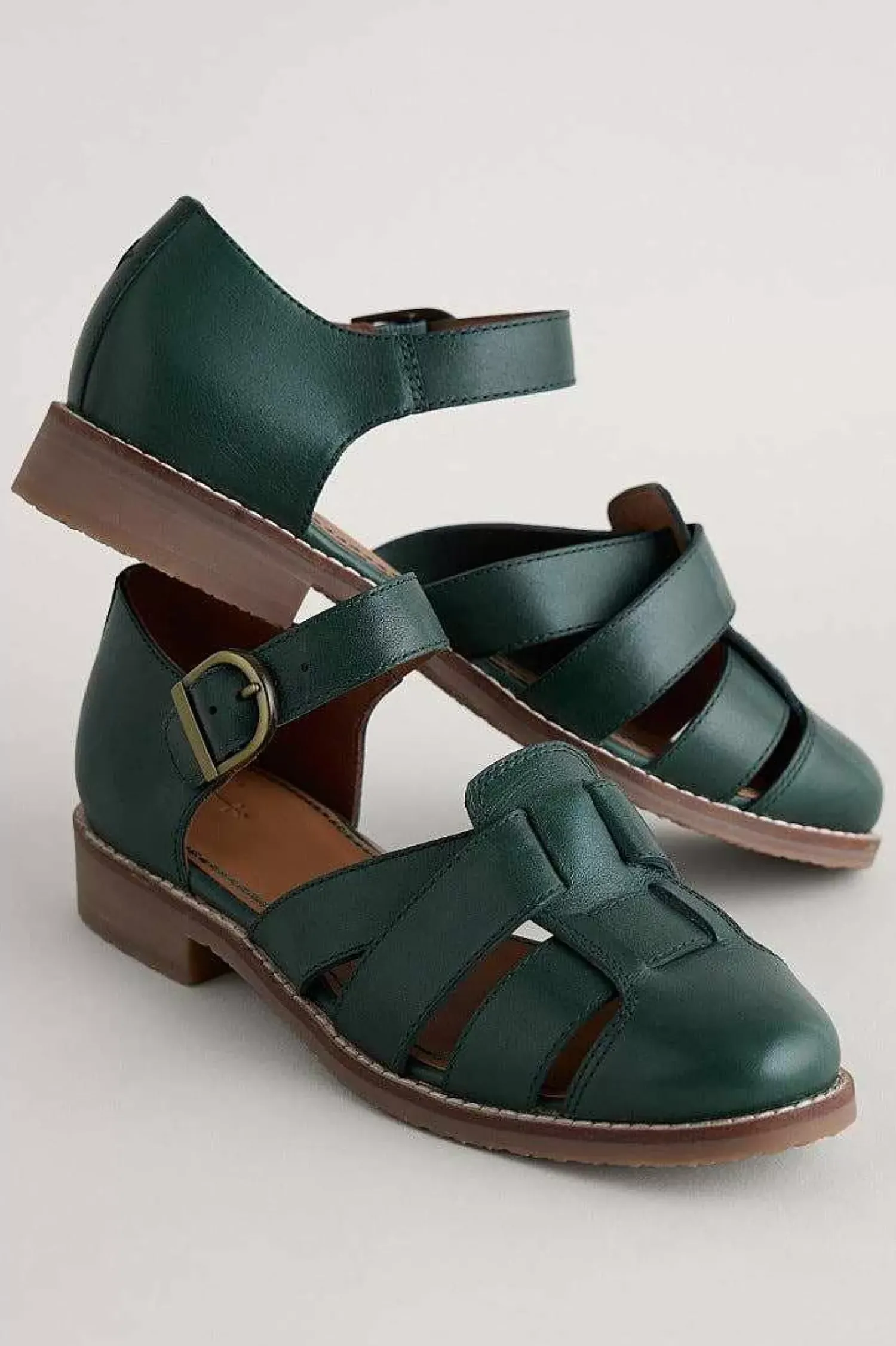 Shoes<Seasalt Cornwall First Chorus Closed Toe Leather Shoes Pine Grove